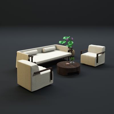 现代沙发茶几组合