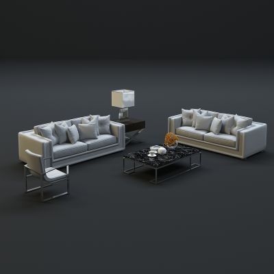现代沙发茶几组合