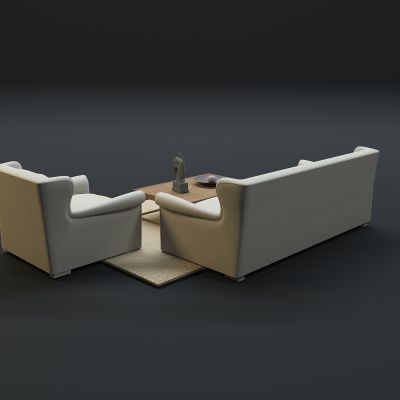 现代沙发茶几组合