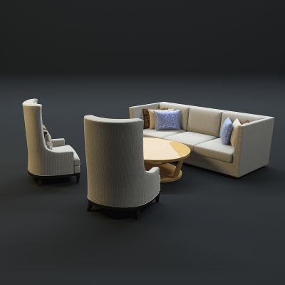 现代沙发茶几组合