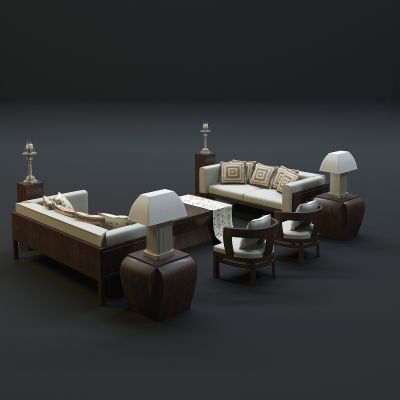 现代沙发茶几组合