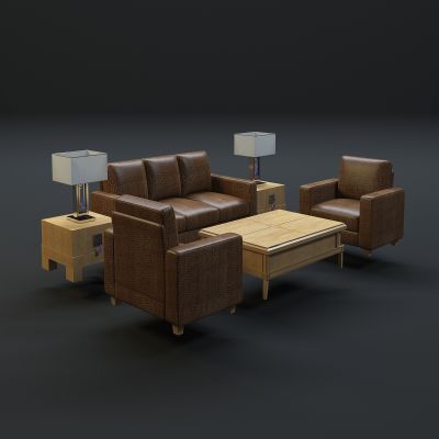 现代沙发茶几组合