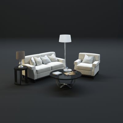 现代沙发茶几组合