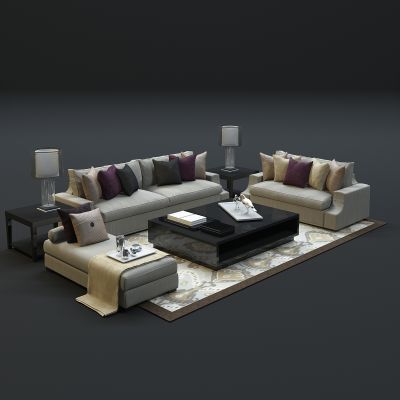 现代沙发茶几组合