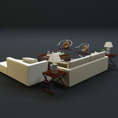 现代沙发茶几组合