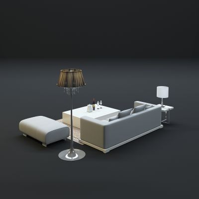  现代沙发茶几组合