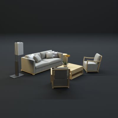 现代沙发茶几组合