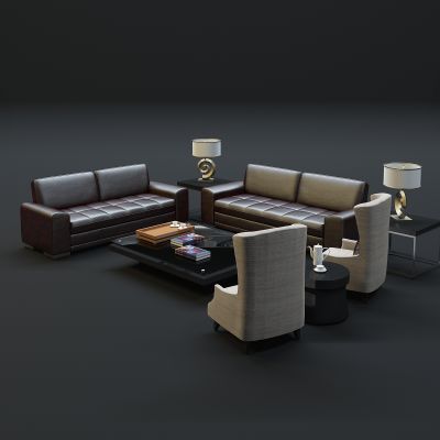 现代沙发茶几组合