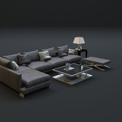 现代沙发茶几组合