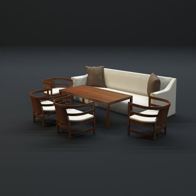 现代沙发茶几组合