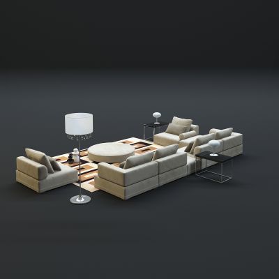 现代沙发茶几组合