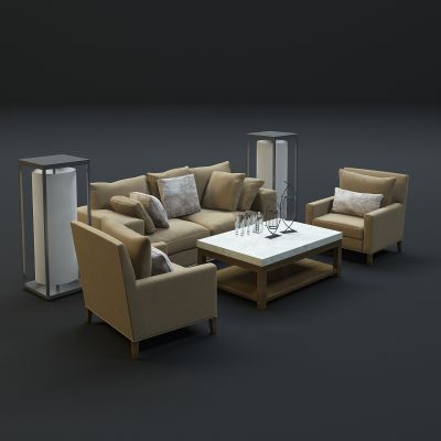 现代沙发茶几组合