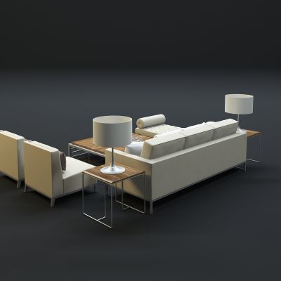 现代沙发茶几组合