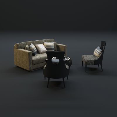 现代沙发茶几组合