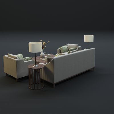 现代沙发茶几组合