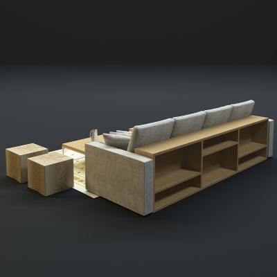  现代沙发茶几组合