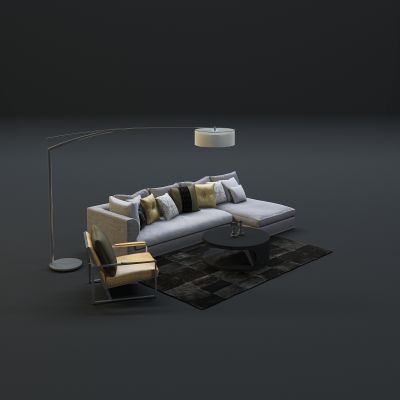  现代沙发茶几组合