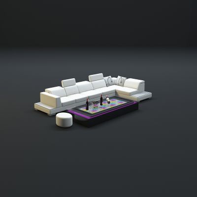 现代沙发茶几组合