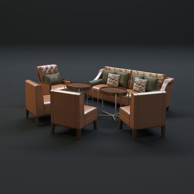 现代沙发茶几组合