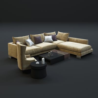 现代沙发茶几组合