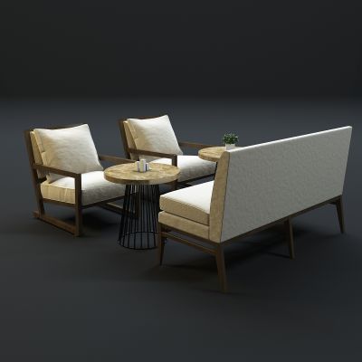 现代沙发茶几组合