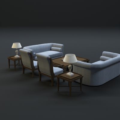 现代沙发茶几组合