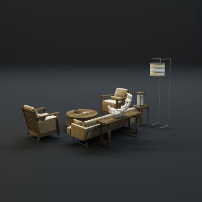 现代沙发茶几组合