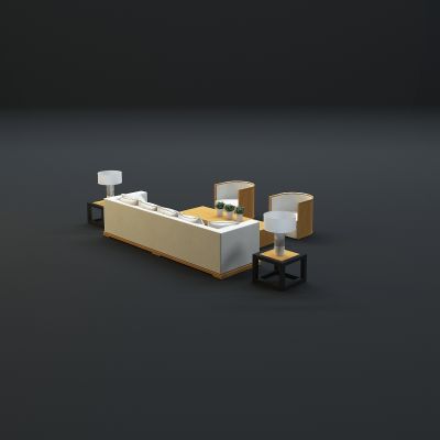 现代沙发茶几组合