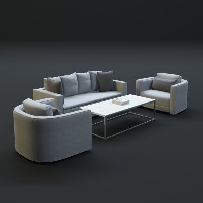 现代沙发茶几组合