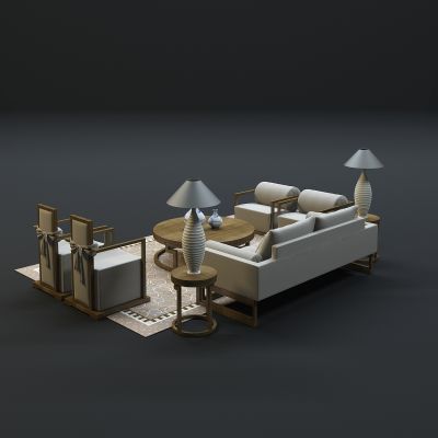 现代沙发茶几组合