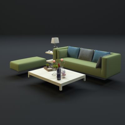 现代沙发茶几组合