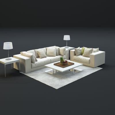 现代沙发茶几组合