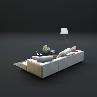  现代沙发茶几组合