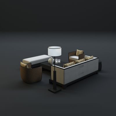 现代沙发茶几组合