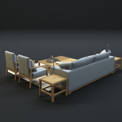 现代沙发茶几组合