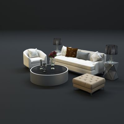 现代沙发茶几组合