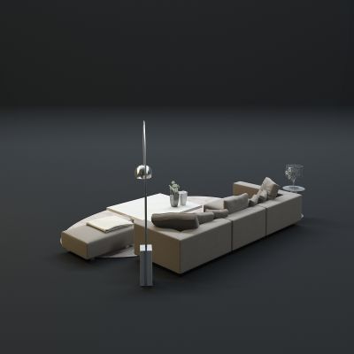 现代沙发茶几组合