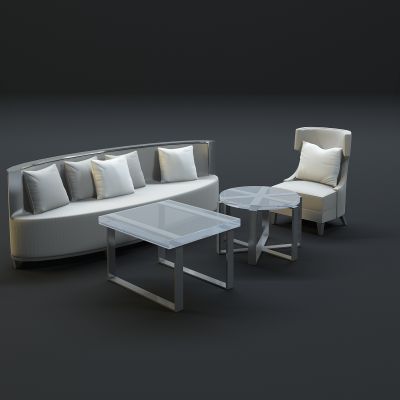 现代沙发茶几组合