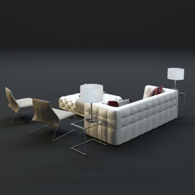 现代沙发茶几组合