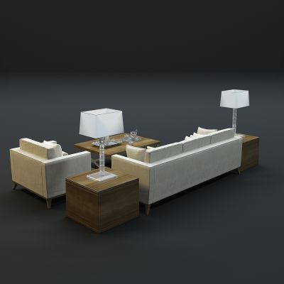 现代沙发茶几组合