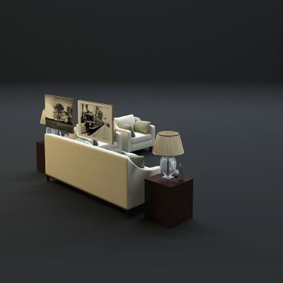 现代沙发茶几组合