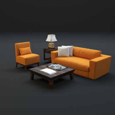 现代沙发茶几组合