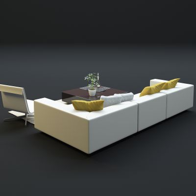 现代沙发茶几组合