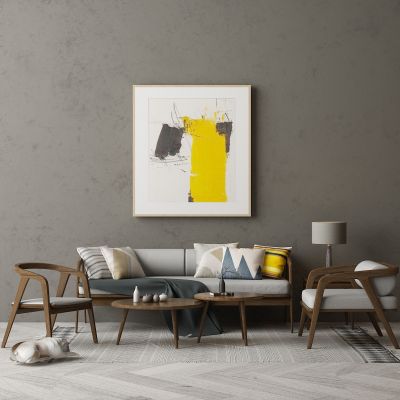 现代家居组合，饰品，沙发柜子挂画