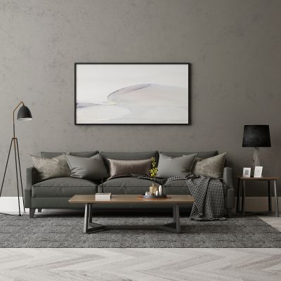 现代家居组合，饰品，沙发柜子挂画