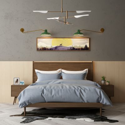 现代家居组合，饰品，沙发柜子挂画