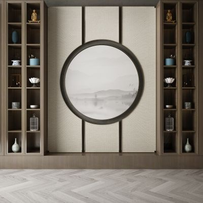 现代家居组合，饰品，沙发柜子挂画