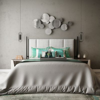 现代家居组合，饰品，沙发柜子挂画