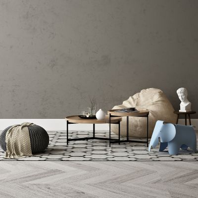 现代家居组合，饰品，沙发柜子挂画