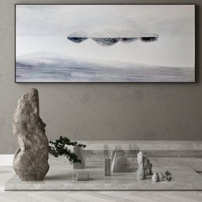 现代家居组合，饰品，沙发柜子挂画